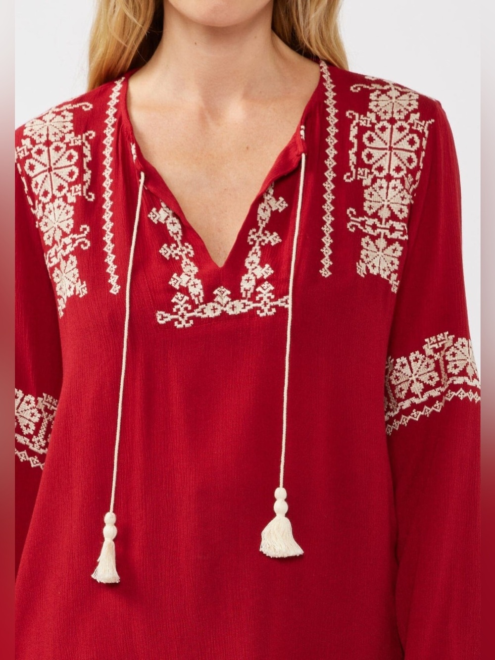 Love Stitch Stella Embroidered Bohemian Blouse size S - Picture 3 of 16